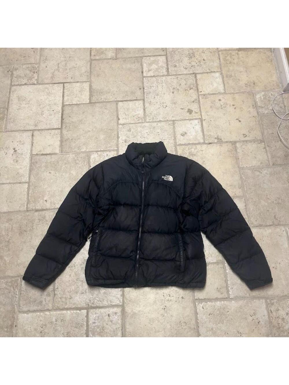 Women's The North Face Nuptse Puffer Jacket Black Sz. L